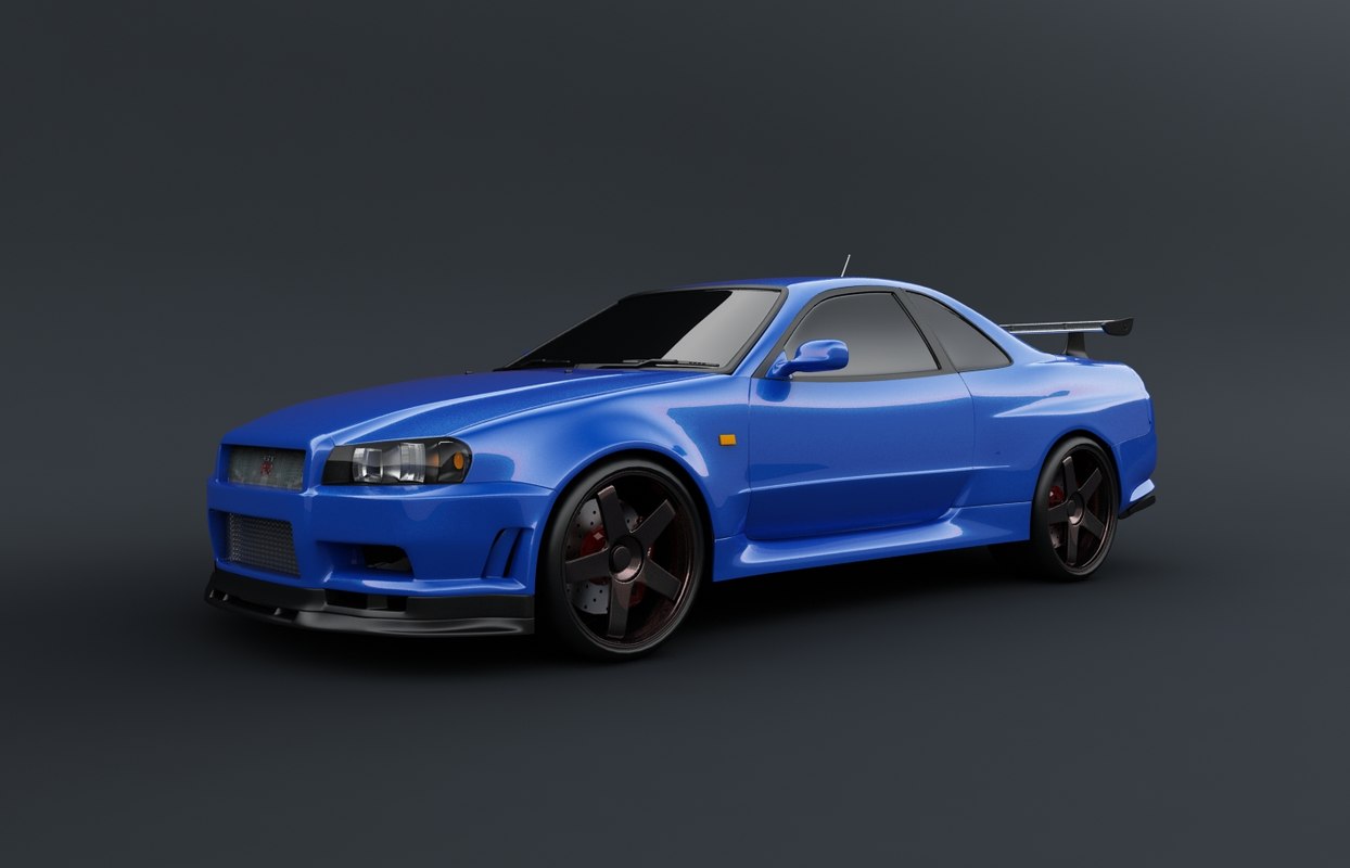 Nissan skyline 3d model