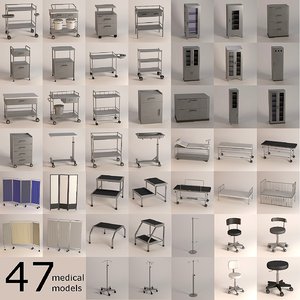 hospital furniture 3d model