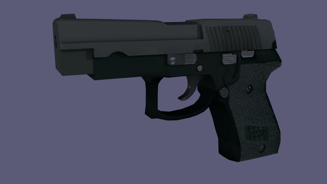 p220 handgun 3d obj