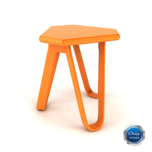 3d model of chair stool