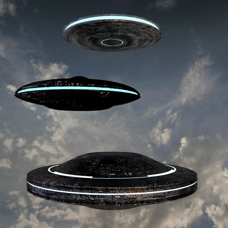 3d model set ufos