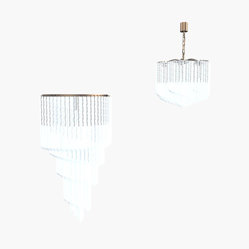 martini chandelier 3d model