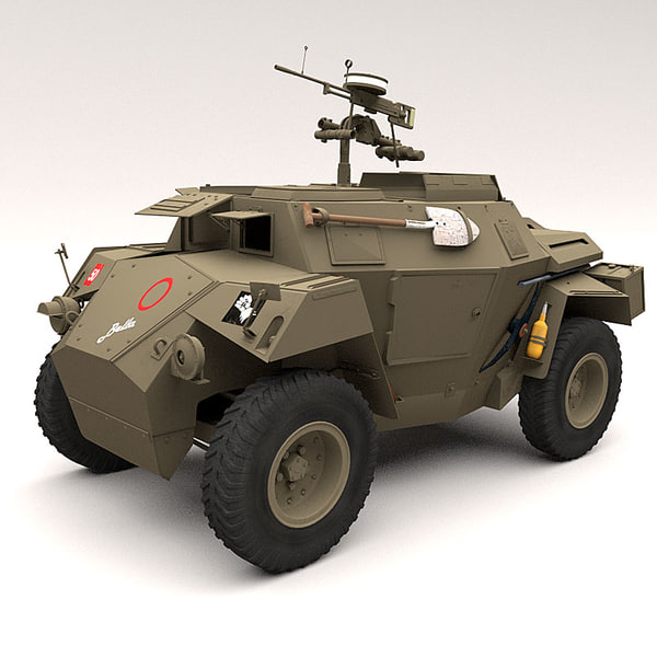3d model humber scout car