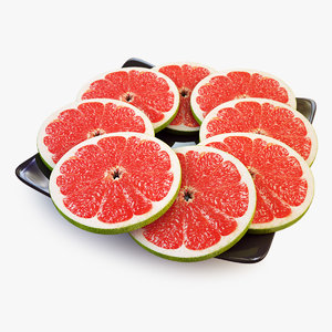 3d lobule grapefruit
