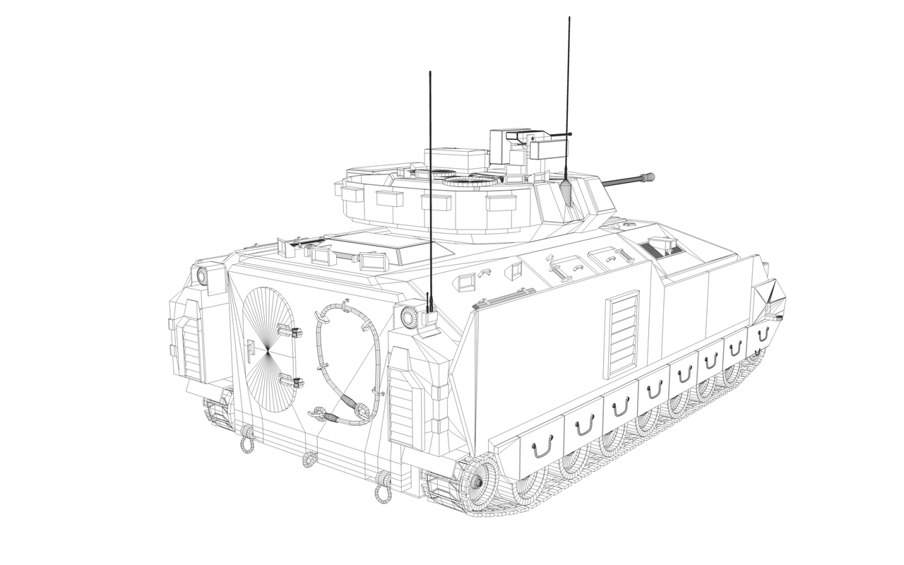 M3a3 Bradley Apc 3d Model