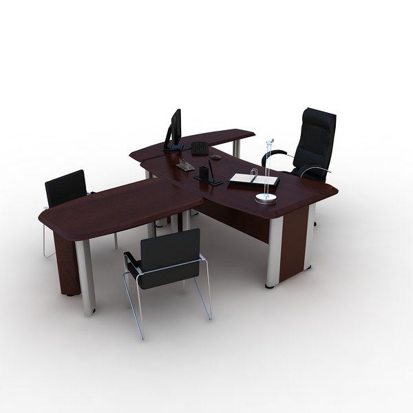 office furniture set 3d max