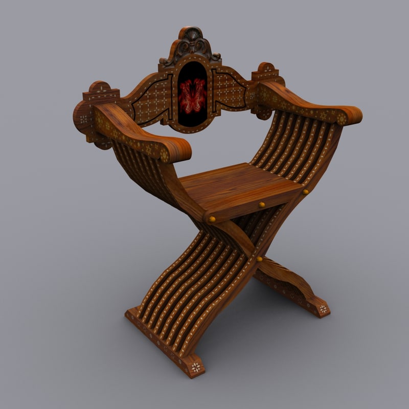 3ds Max Savonarola Chairs