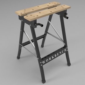 3d folding workbench model