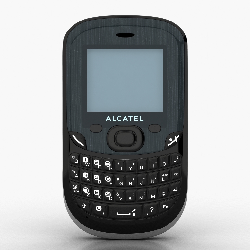 Téléphone Portable Alcatel OT-355 Noir Débloqué - Occasion Rétro, 2G, 1 Mo Mémoire