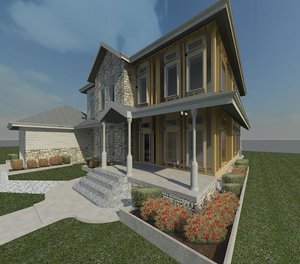 3d revit bedroom modern colonial model