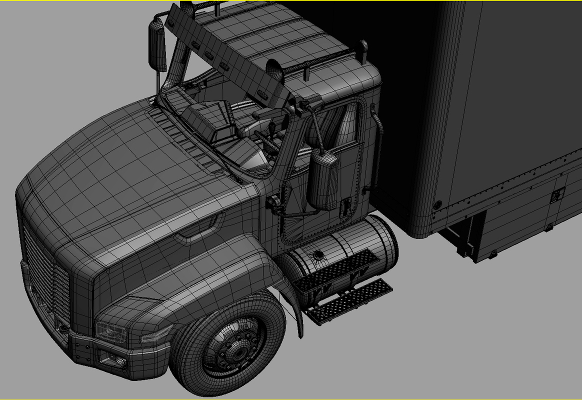 3ds max truck box - service