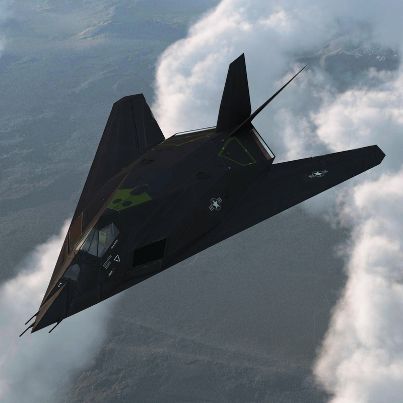 realistic f 117 nighthawk 3d model