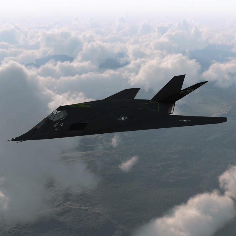 realistic f 117 nighthawk 3d model