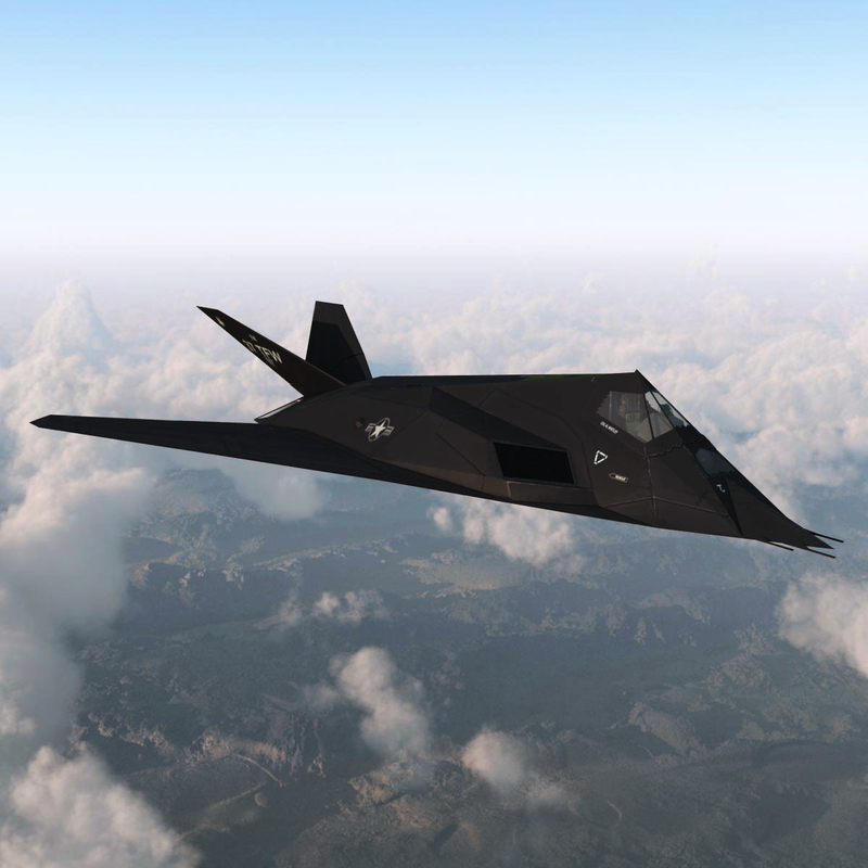 realistic f 117 nighthawk 3d model