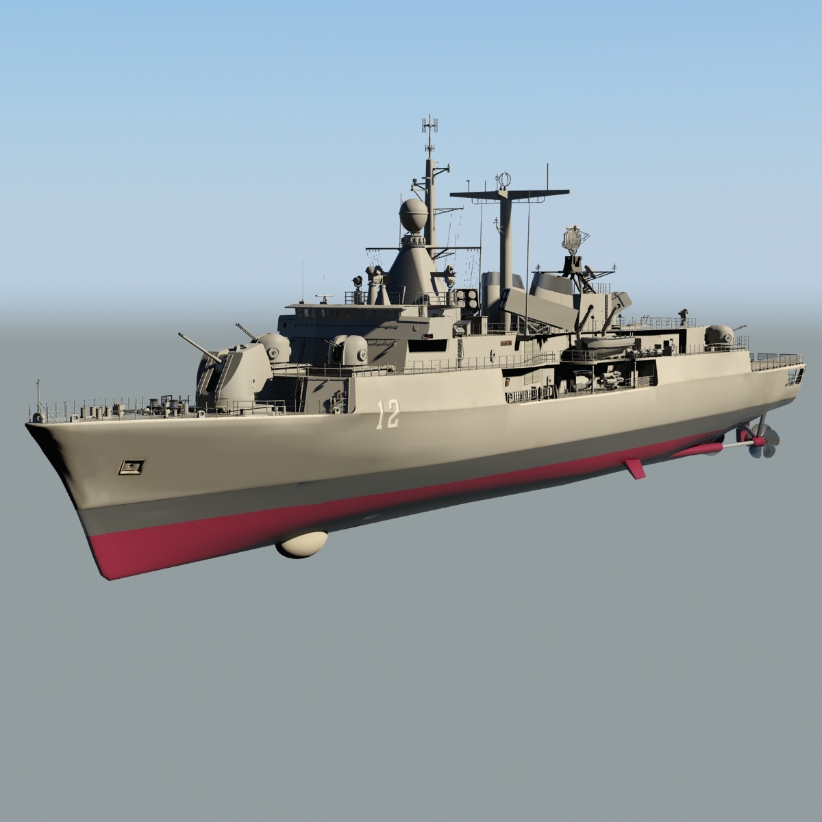 3D модель MEKO 360 Фрегат - TurboSquid 656962