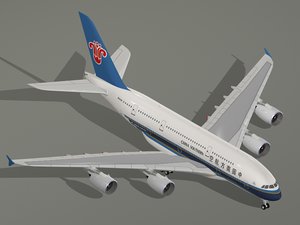 3d airbus a380-800 china southern model