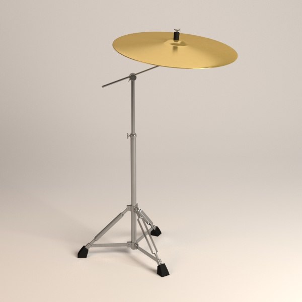 3d cymbal crash