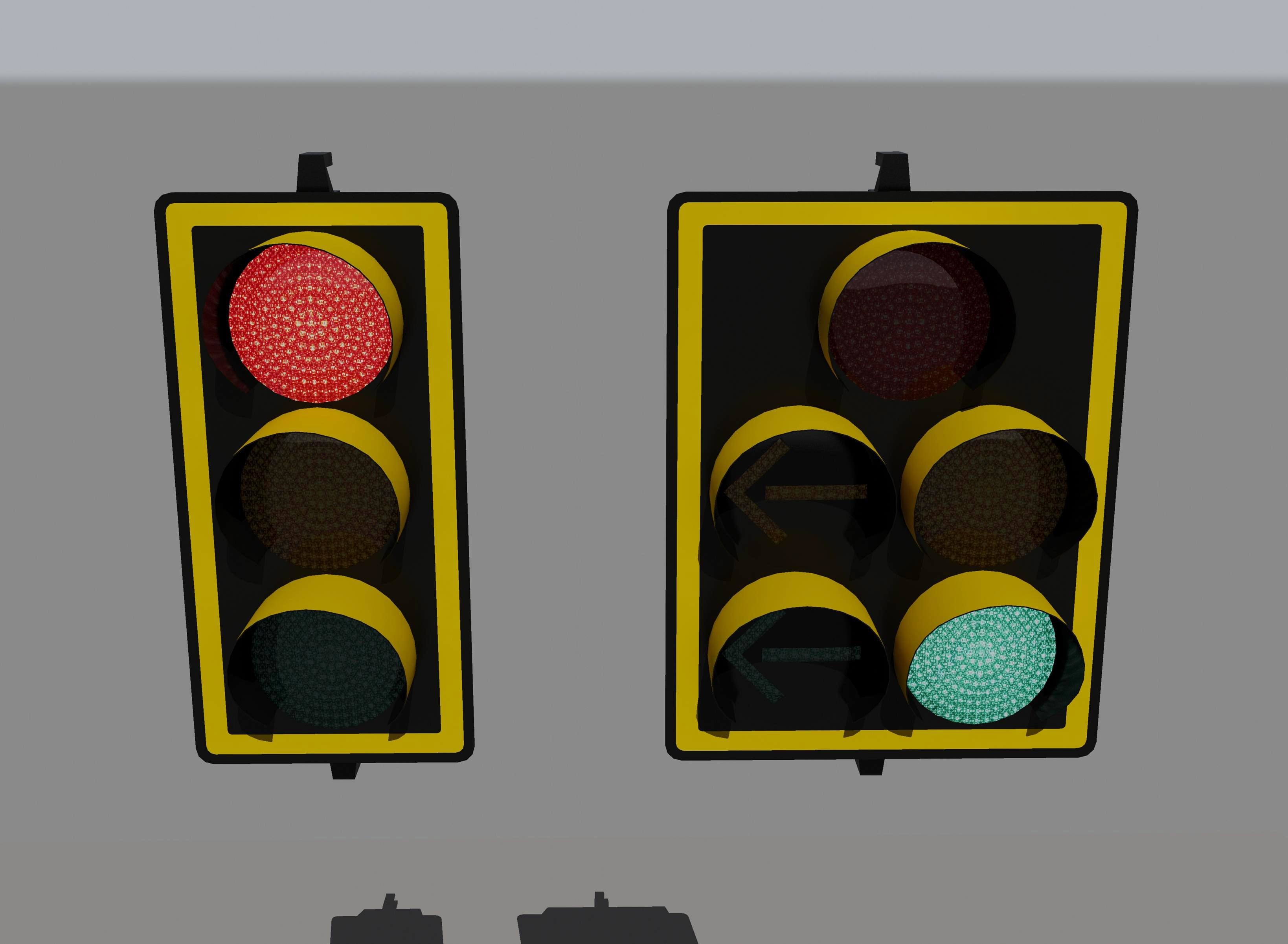 3d stop lights