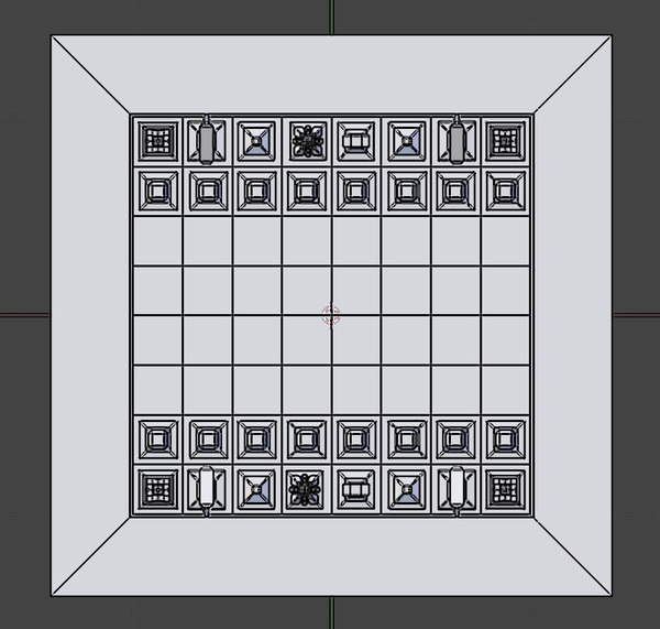 blend cubic chess set