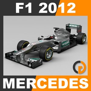 3ds max formula 1 2012 mercedes