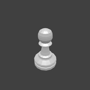 free chess pawn 3d model