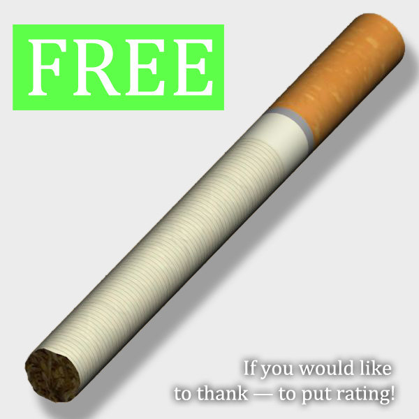 3Ds Max Cigarette Model Download