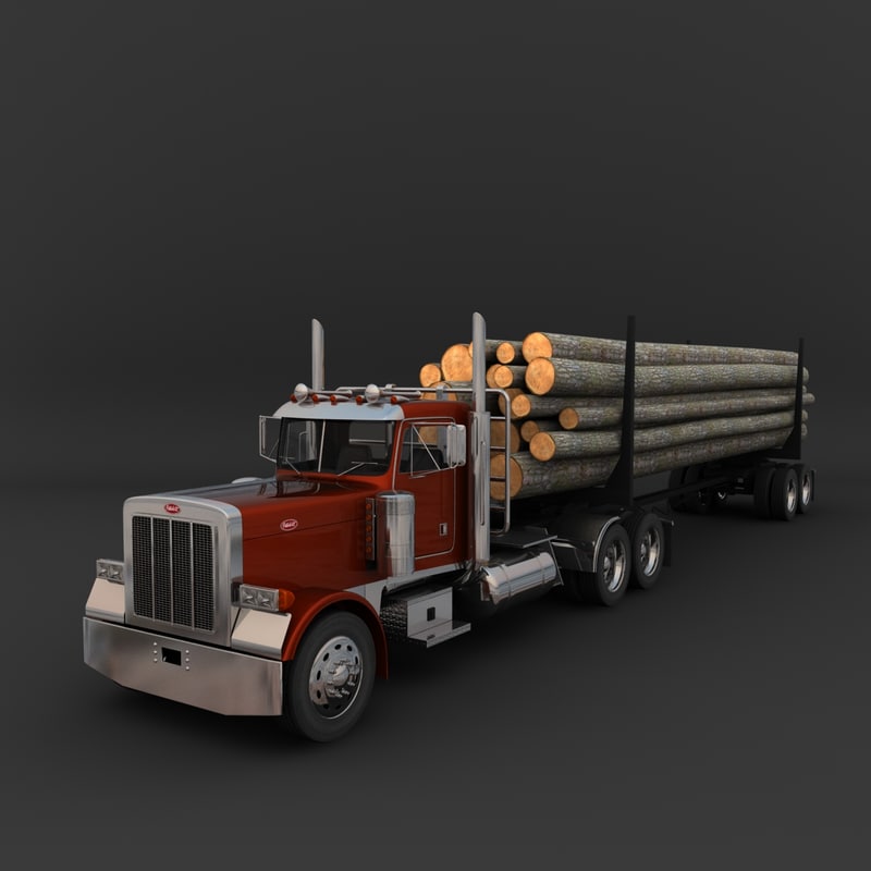 peterbilt log truck toy