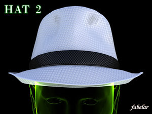 3d modern hat