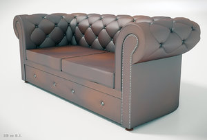 max pieces furniture chesterfield leather sofa