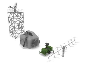 radar military 3d model