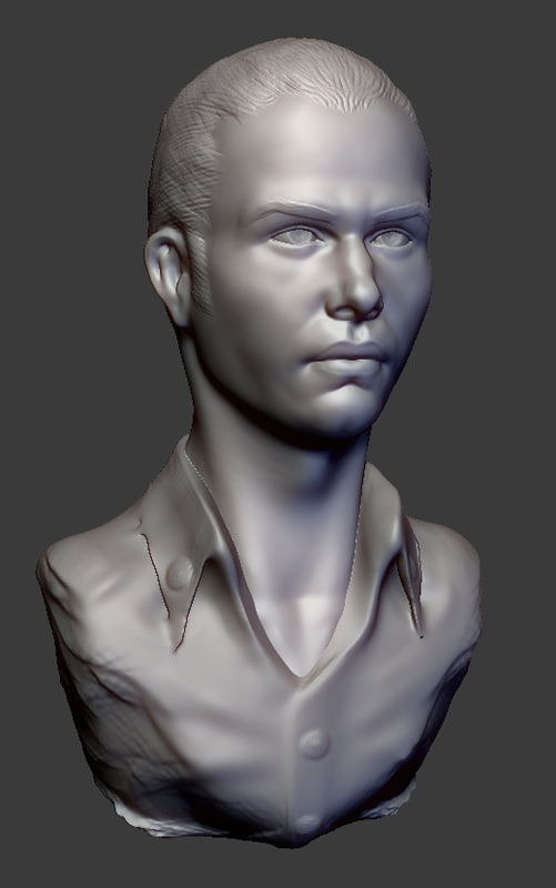 male head obj free