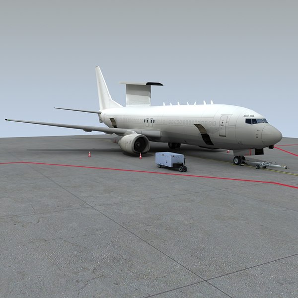 3d nato awacs b 737-7es model