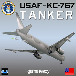 kc-767 usaf tanker 3d max