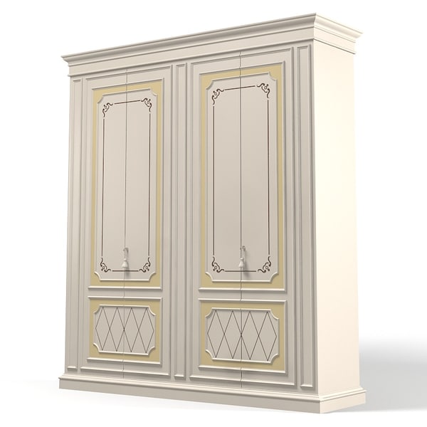 3d Model Classic Bedroom Wardrobe