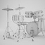3d model yamaha drums set