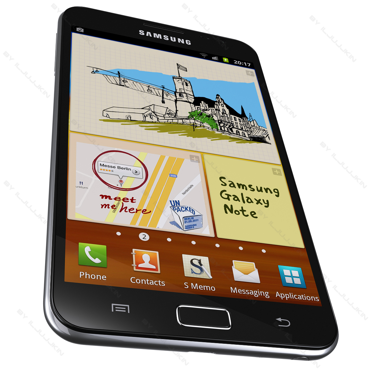 三星galaxy系列智能手机3d模型