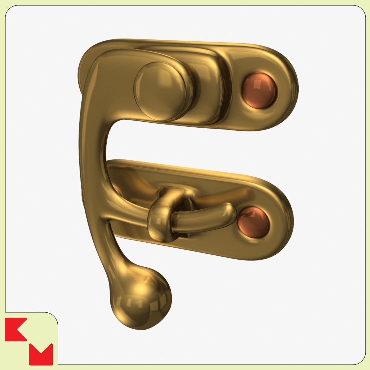 3d latch model