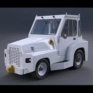 3d tow tractor model