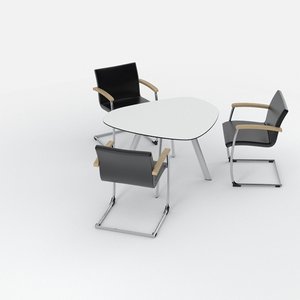 3d table chair model