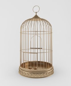 3d model bird cage
