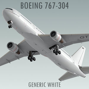 boeing 767-304 generic white max