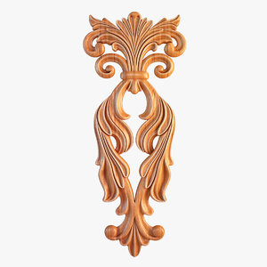 carved decorative element 3d max