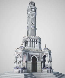 clock tower 3d model