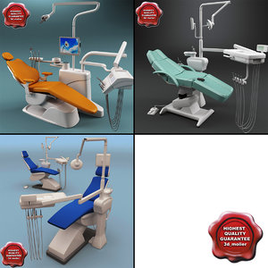3d model of dental chairs