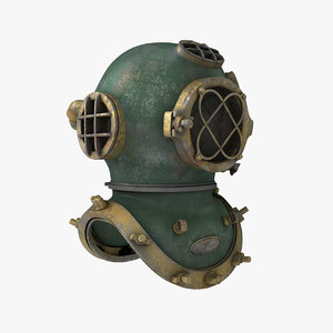 3d model diving helmet