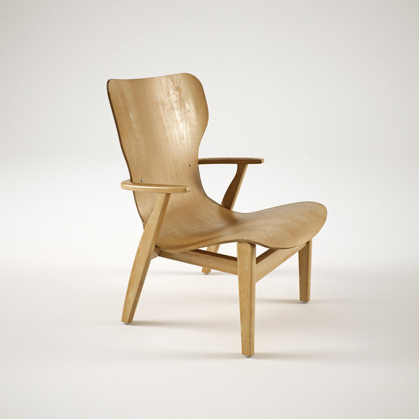 3d Model Artek Domus Lounge Chair