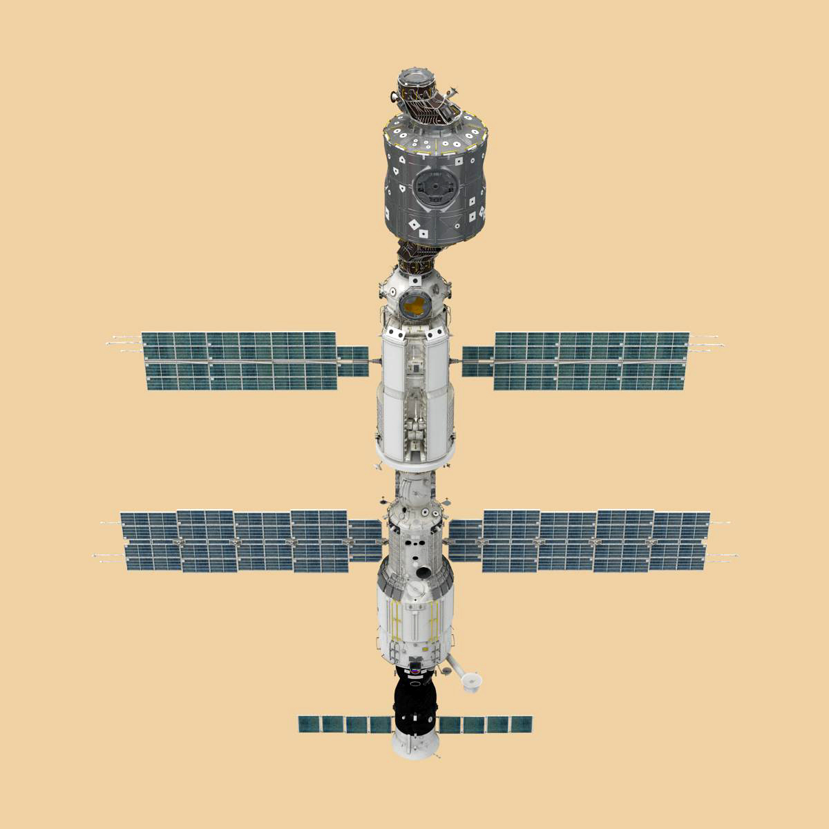 3d international space station iss