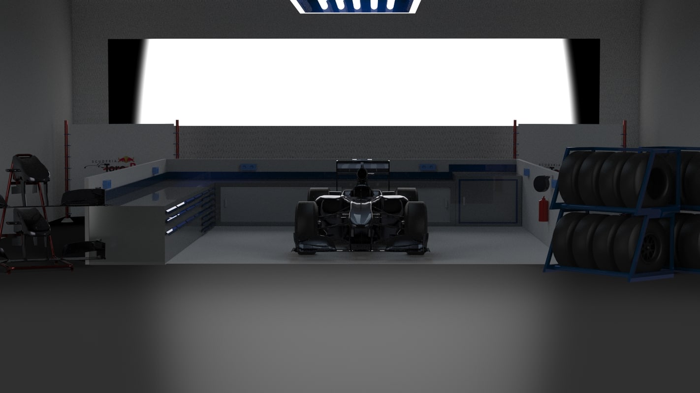 3d garage f1 model