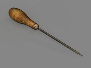 3d old awl tool