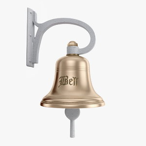 3d bold brass ship bell